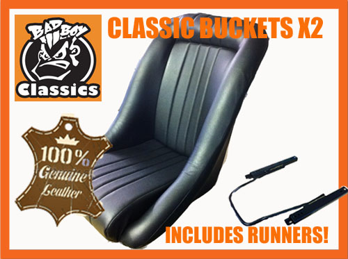 BB1 Classic Clubman Bucket Seat x1 Ideal For Motorcycle Side Car